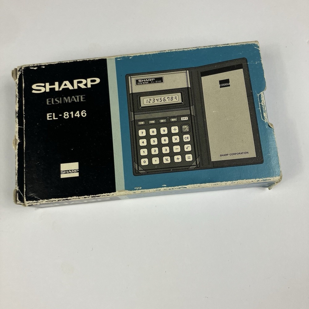 Vintage Sharp Elsi Mate EL-8146 Electronic Calculator WORKS